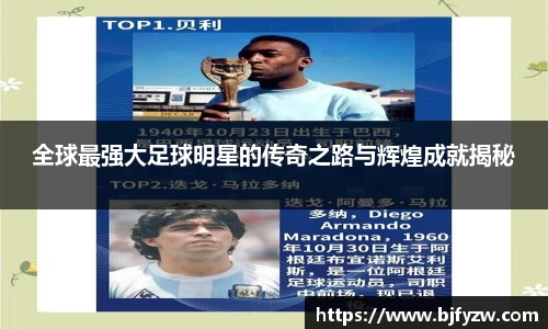 全球最强大足球明星的传奇之路与辉煌成就揭秘